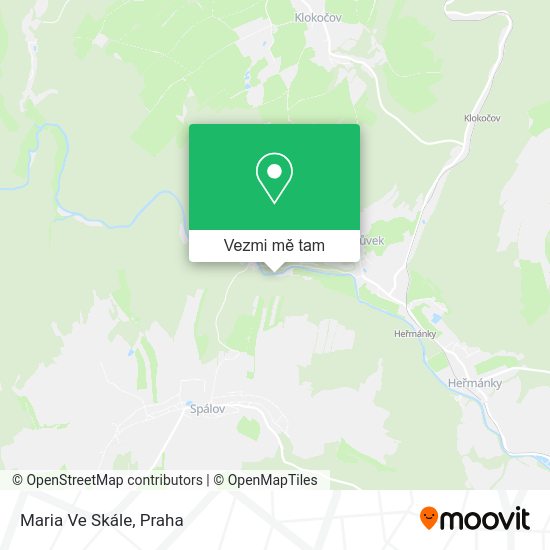 Maria Ve Skále mapa