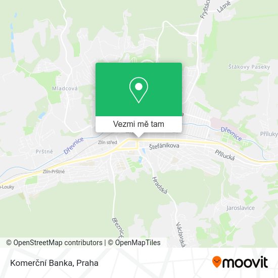 Komerční Banka mapa