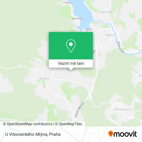 U Vrboveckého Mlýna mapa