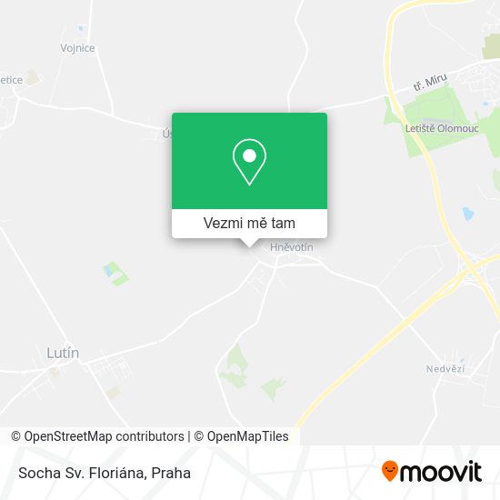 Socha Sv. Floriána mapa