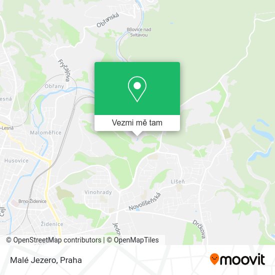 Malé Jezero mapa