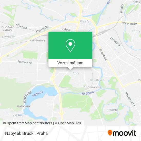 Nábytek Brückl mapa