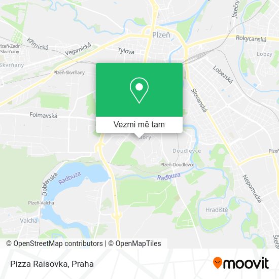 Pizza Raisovka mapa