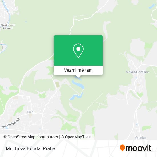 Muchova Bouda mapa