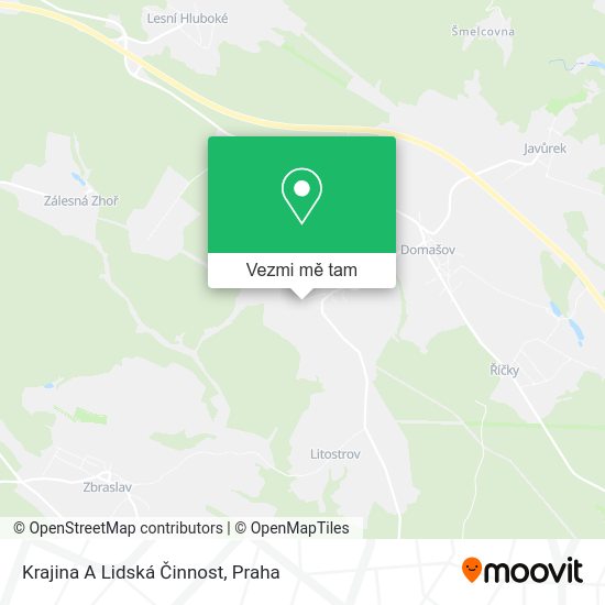 Krajina A Lidská Činnost mapa