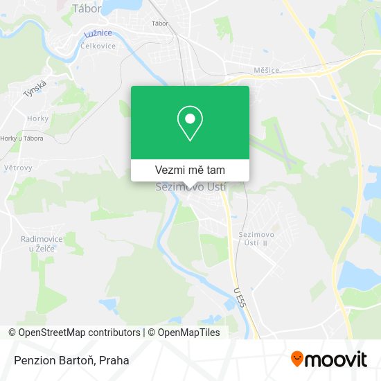 Penzion Bartoň mapa