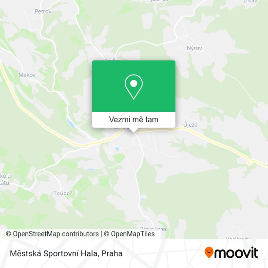 Městská Sportovní Hala mapa