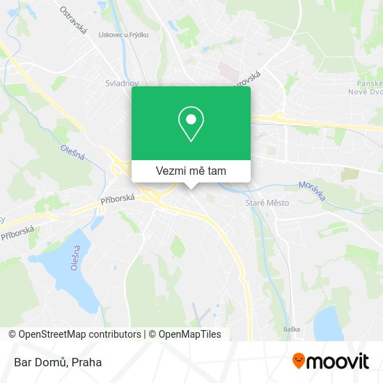 Bar Domů mapa