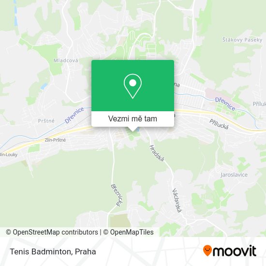 Tenis Badminton mapa