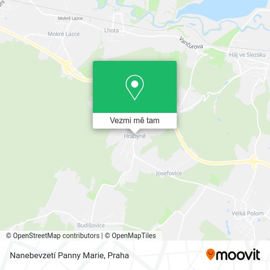Nanebevzetí Panny Marie mapa