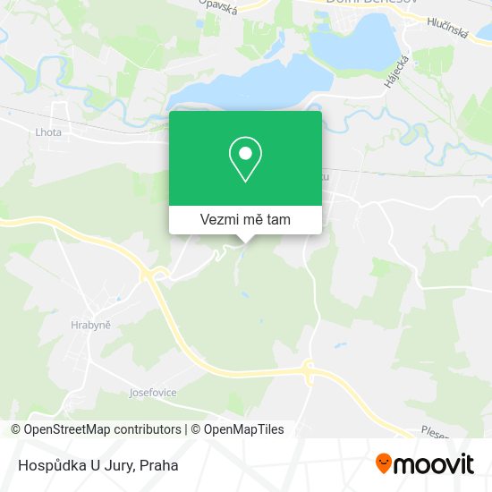 Hospůdka U Jury mapa
