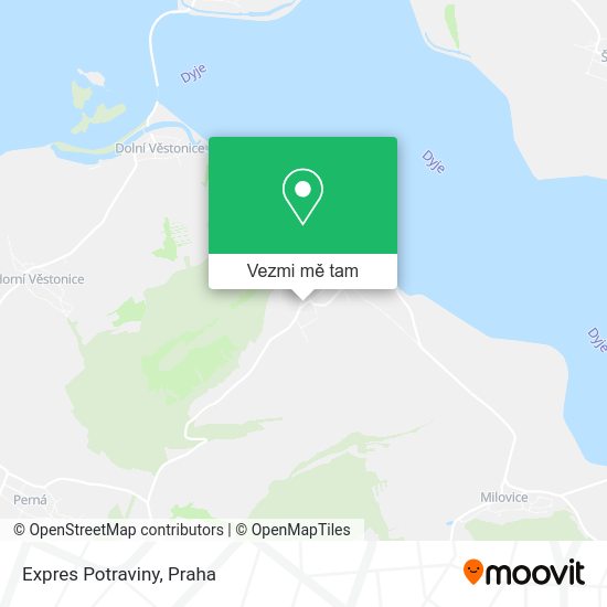 Expres Potraviny mapa