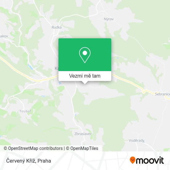 Červený Kříž mapa