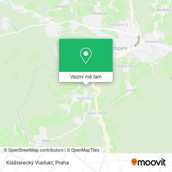 Klášterecký Viadukt mapa