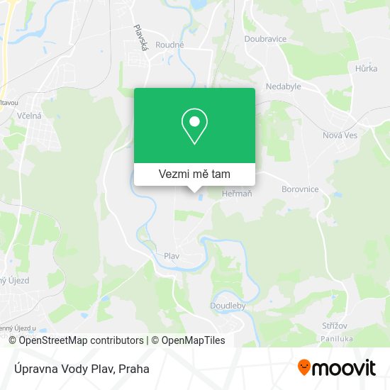 Úpravna Vody Plav mapa
