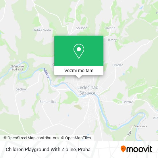 Children Playground With Zipline mapa