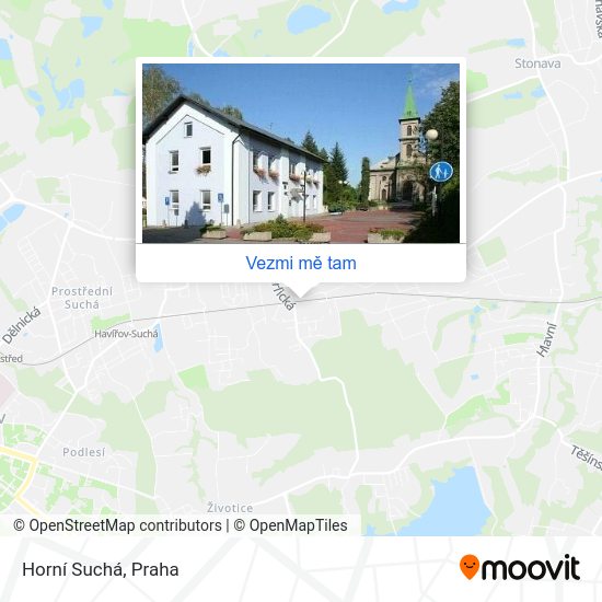 Horní Suchá mapa