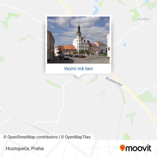 Hustopeče mapa