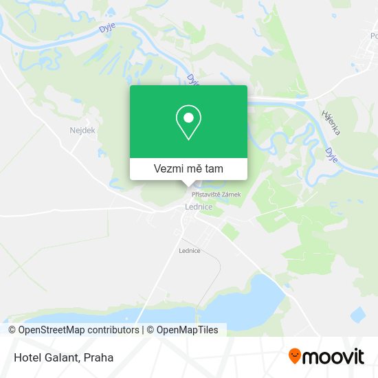 Hotel Galant mapa