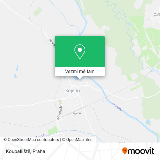 Koupalliště mapa