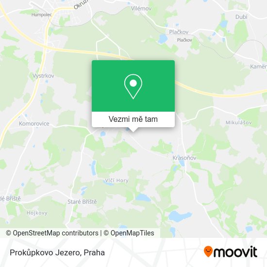 Prokůpkovo Jezero mapa