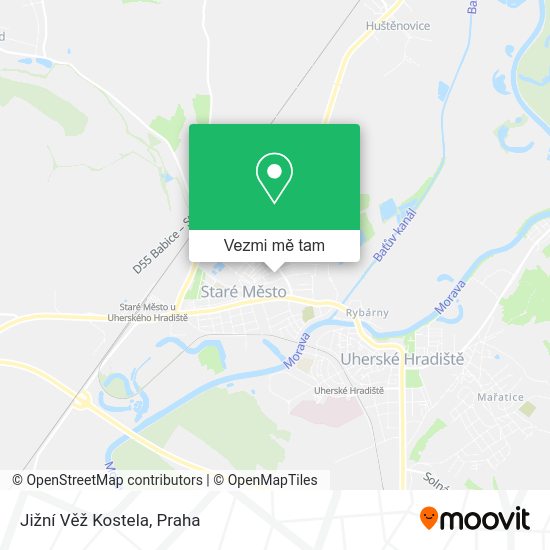 Jižní Věž Kostela mapa