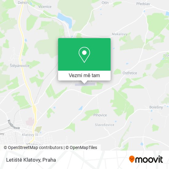 Letiště Klatovy mapa