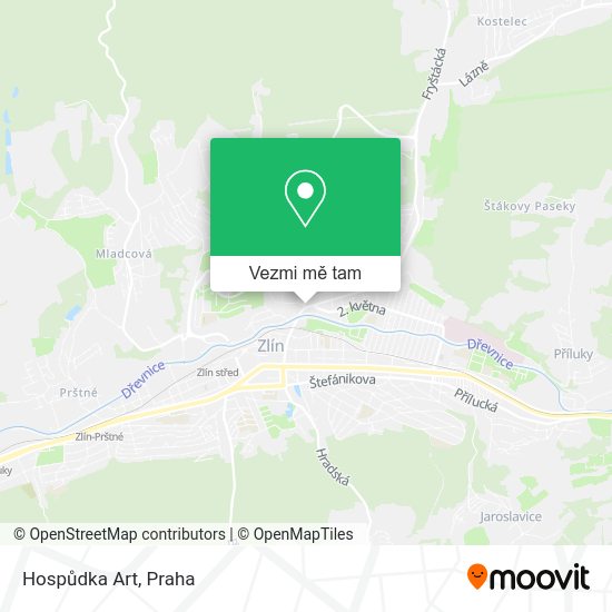 Hospůdka Art mapa