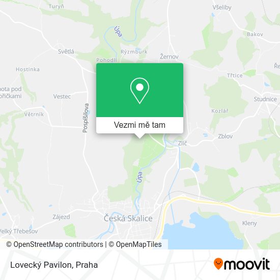 Lovecký Pavilon mapa