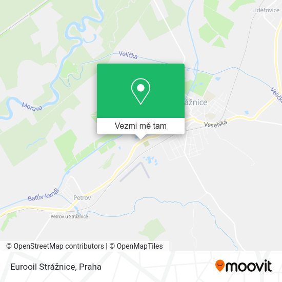 Eurooil Strážnice mapa