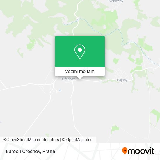 Eurooil Ořechov mapa