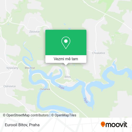 Eurooil Bítov mapa