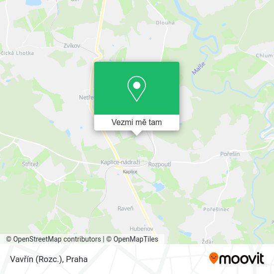 Vavřín (Rozc.) mapa