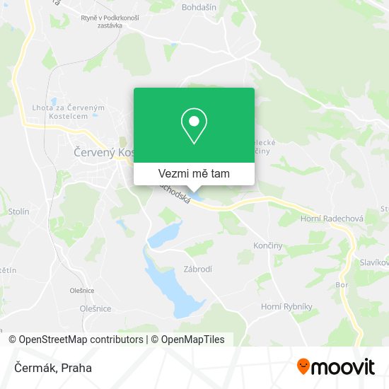 Čermák mapa