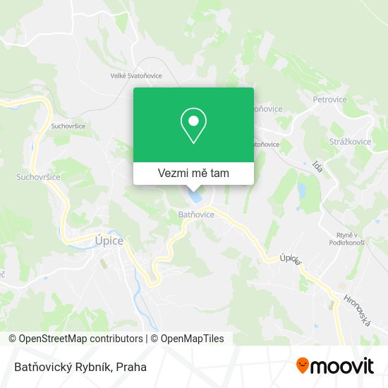 Batňovický Rybník mapa