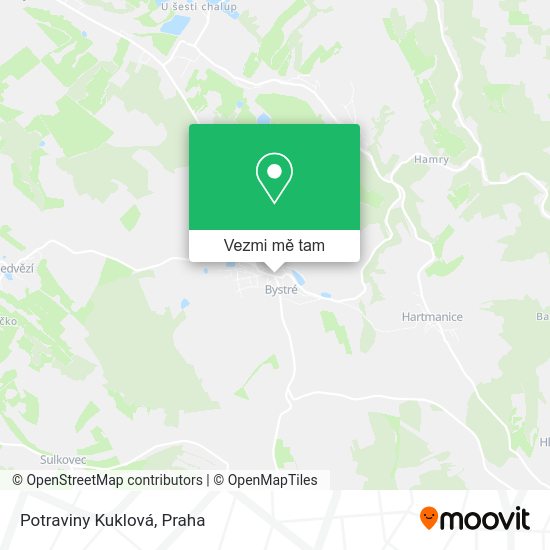 Potraviny Kuklová mapa