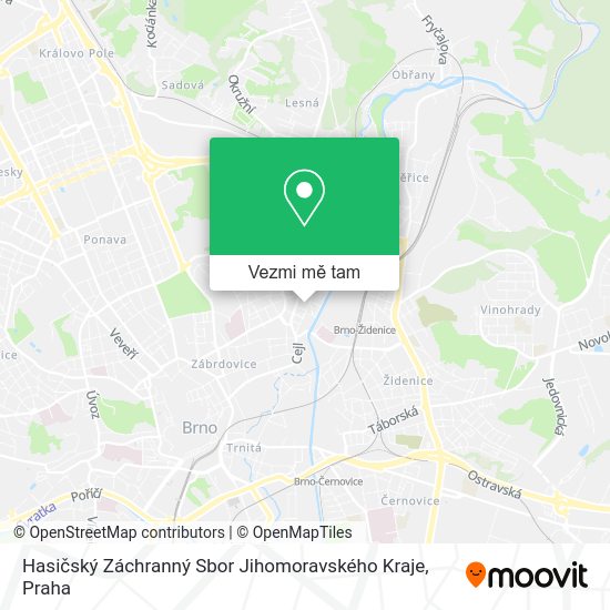 Hasičský Záchranný Sbor Jihomoravského Kraje mapa