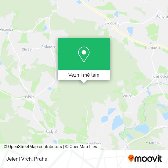 Jelení Vrch mapa