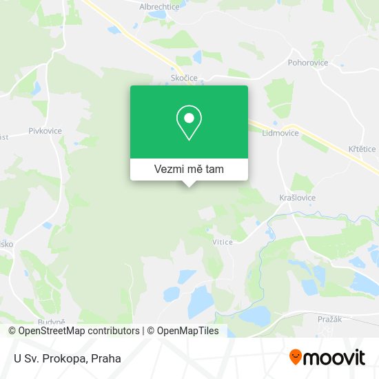 U Sv. Prokopa mapa