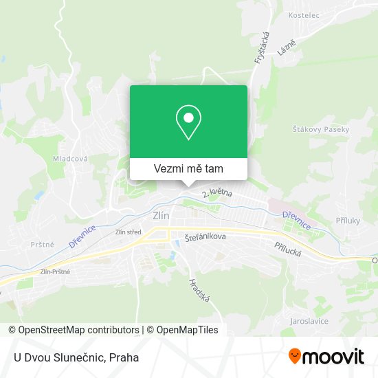 U Dvou Slunečnic mapa