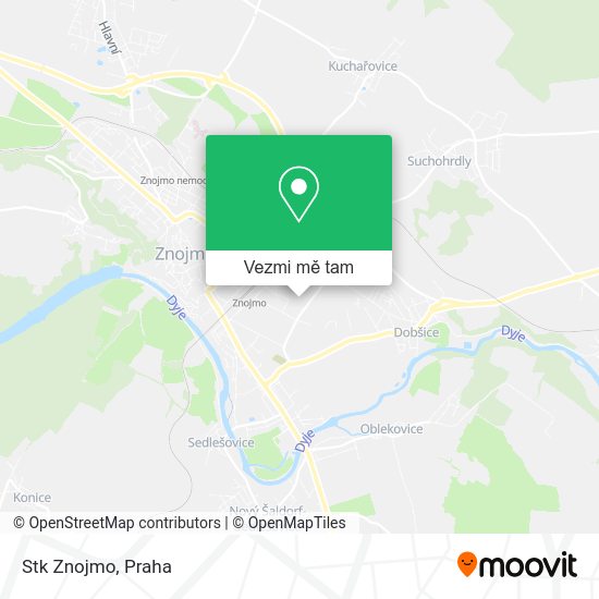 Stk Znojmo mapa