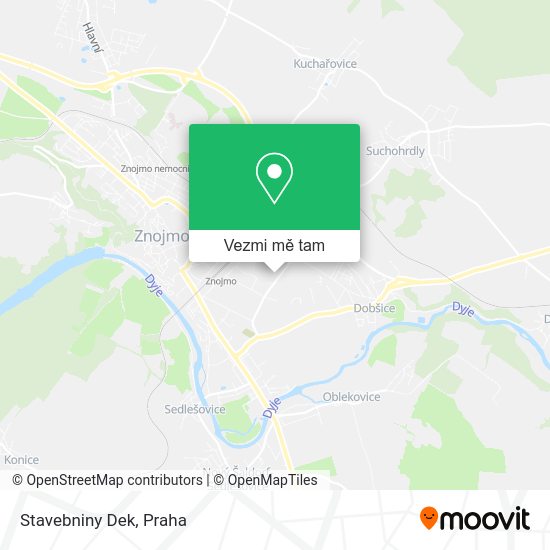 Stavebniny Dek mapa