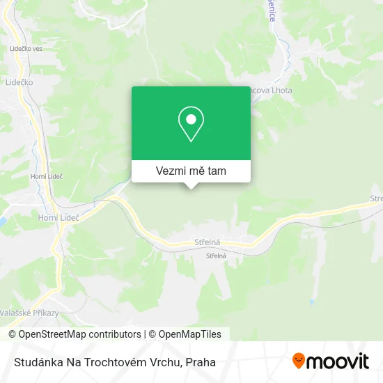 Studánka Na Trochtovém Vrchu mapa