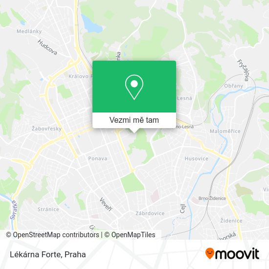 Lékárna Forte mapa