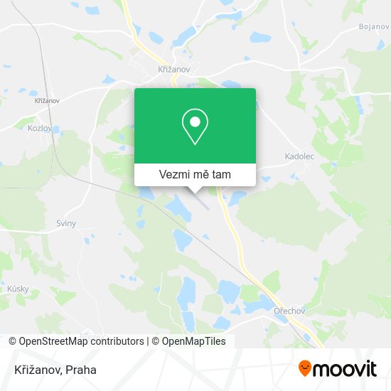 Křižanov mapa