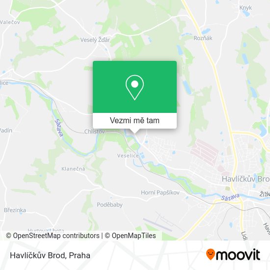 Havlíčkův Brod mapa