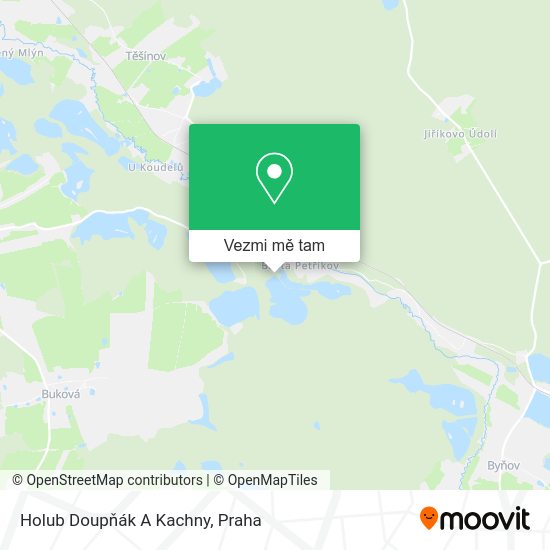 Holub Doupňák A Kachny mapa
