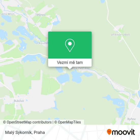 Malý Sýkorník mapa