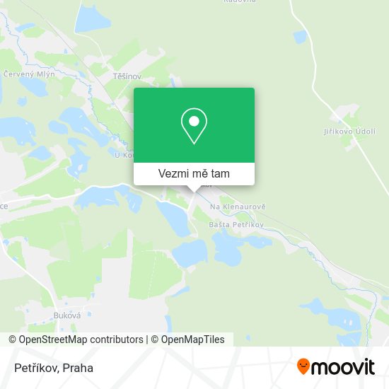 Petříkov mapa