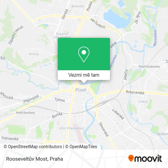 Rooseveltův Most mapa